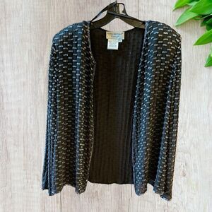 Papell Boutique Evening Silk Embroidered Jacket Vintage